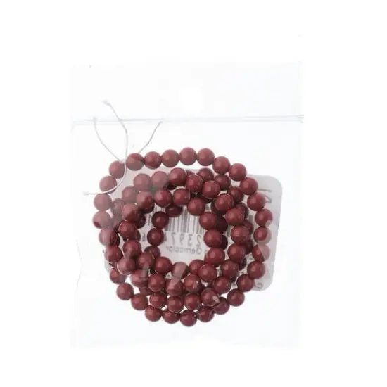 Preciosa Gemcolor Cranberry Pearl Maxima Beads, 100ct. {3}
