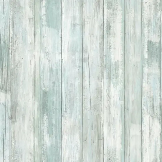 RoomMates Weathered Planks Peel & Stick Wallpaper Blue {1}