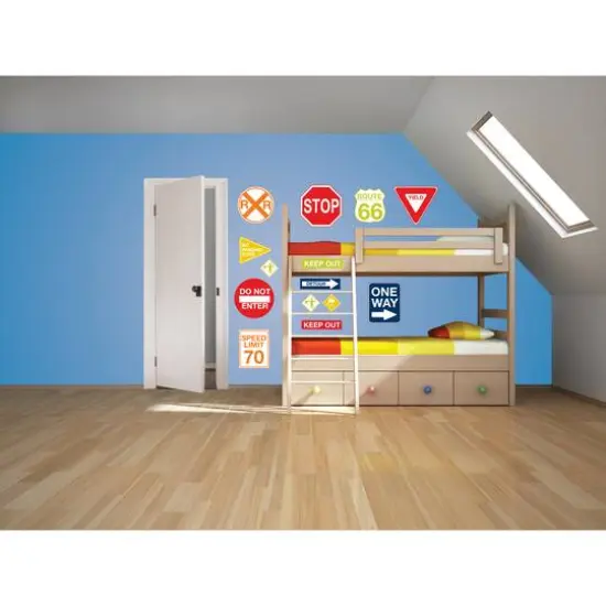 WallPops Road Signs Wall Art Kit {5}