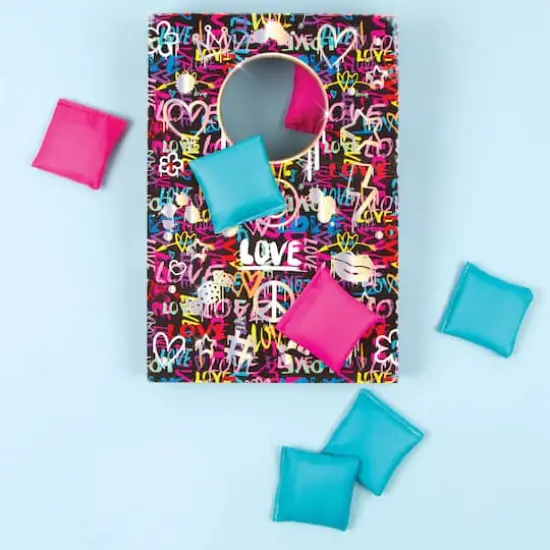 Make It Real&trade; 3C4G Graffiti Table Top Cornhole Set {5}