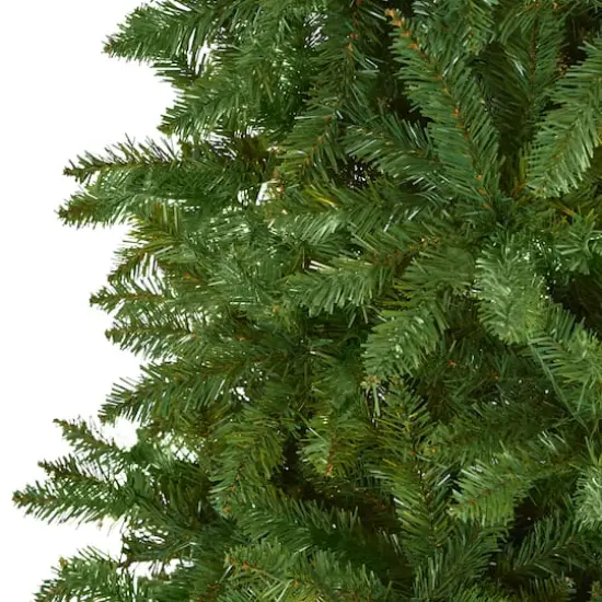 9ft. Unlit Slim Green Mountain Pine Artificial Christmas Tree {4}