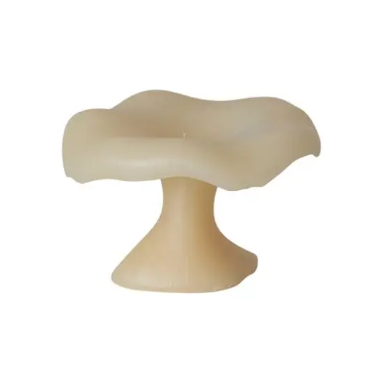 Hello Honey&reg; Large Unscented Mushroom-Shaped Candle Cream {1}