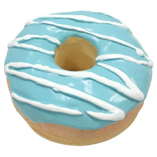 fouFIT Donut Chew Dog Toy Blue {1}