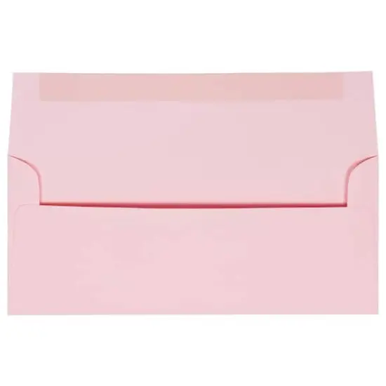 JAM Paper #10 Business Premium Straight Flap Envelopes, 50ct. Light Baby Pink {4}