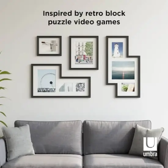 Umbra Black Mingle Gallery Picture Frame Set {3}