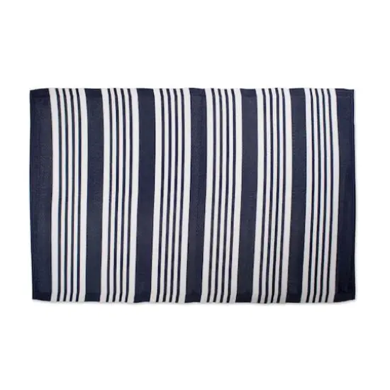 DII&reg; Nautical Blue Multi Stripe Outdoor Rug, 4ft. x 6ft. {1}