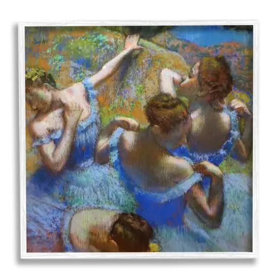 Stupell Industries Ballet Dancers Classic Degas Wall Art in White Frame {1}