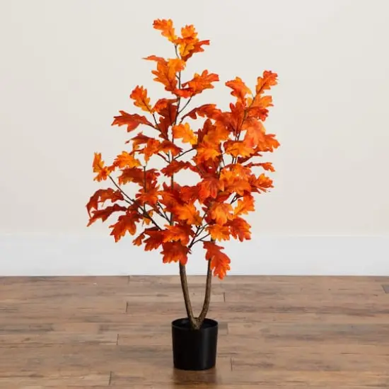 3ft. Autumn Oak Artificial Fall Tree {5}