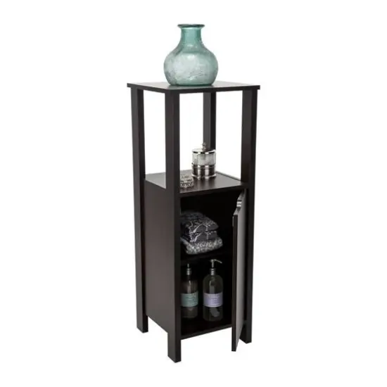 Organize It All 40" Espresso 3-Shelf Ambassador Floor Cabinet {3}