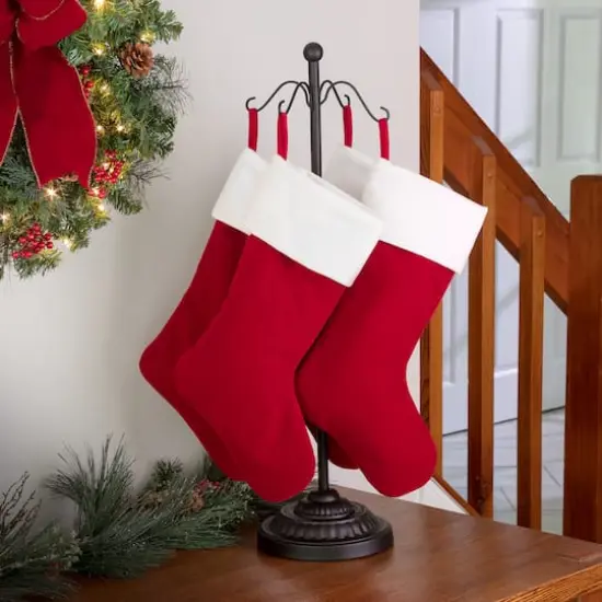 Haute Decor Black Adjustable Stocking Tree {5}