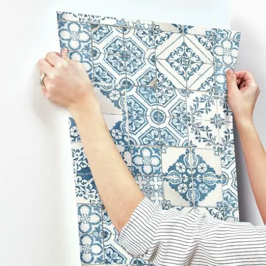 RoomMates Mediterranean Tile Peel & Stick Wallpaper {10}