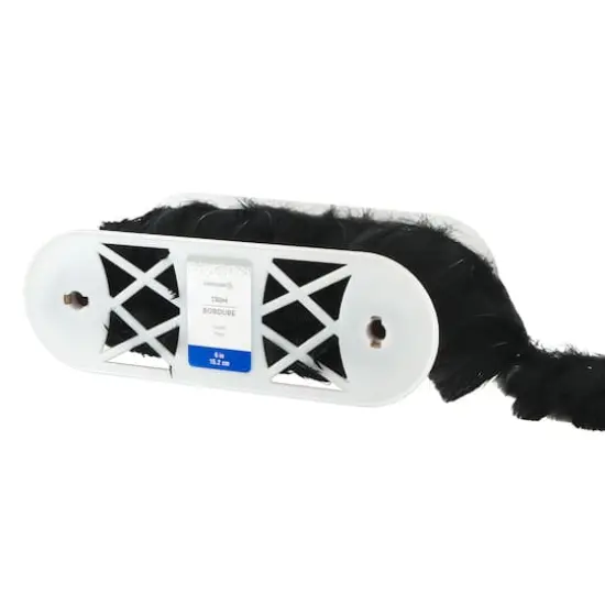 6" Natural Feather Trim by Celebrate It&reg; Black {4}