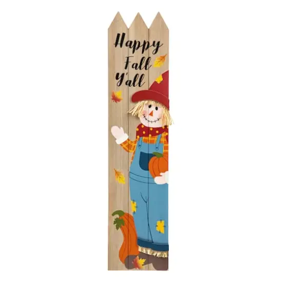 Glitzhome&reg; 3.5ft. Fall Wood Scarecrow Porch D&eacute;cor {1}