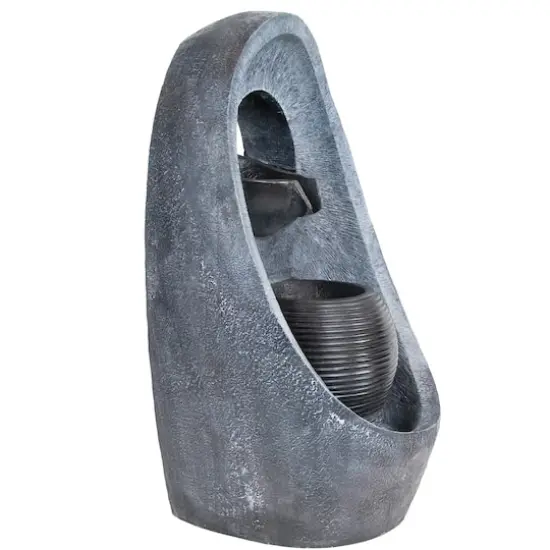 30" LED Modern Style Outdoor Garden Water Fountain {5}