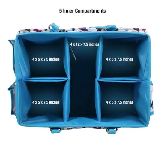 SINGER&reg; Butterfly Print Collapsible Sewing Storage Tote Caddy {8}