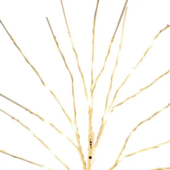 2 Pack 24in. Pre-Lit Artificial White Birch Branches, Warm White LED Lights {5}