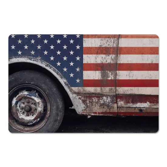 American Flag Pattern Truck Floor Mat {1}