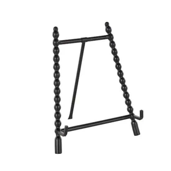 9" x 11" Black Metal Abstract Wide Display Easel {3}