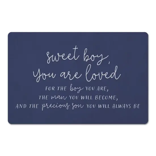 18" x 27" Sweet Boy You Are Loved Floor Mat {1}