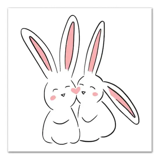 Love Bunnies Canvas Wall Art {1}
