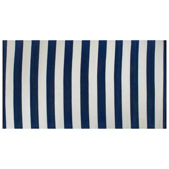 DII&reg; Navy & White Stripe Outdoor Rug, 4ft. x 6ft. {1}