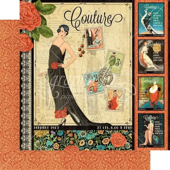 Graphic 45 Deluxe Collector's Edition Pack 12" x 12", Couture {5}