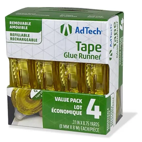 AdTech&reg; Removable Tape Glue Runner&trade;, 4ct. {8}