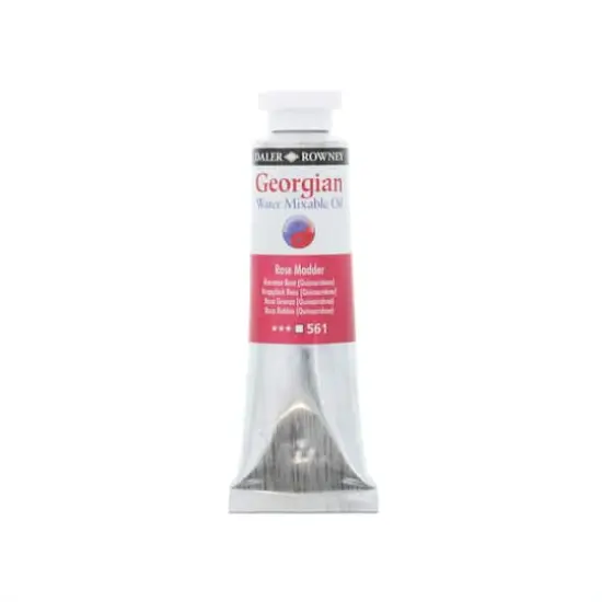 Daler-Rowney&reg; Georgian Water Mixable Oil Paint, 37mL 561 Rose Madder {1}