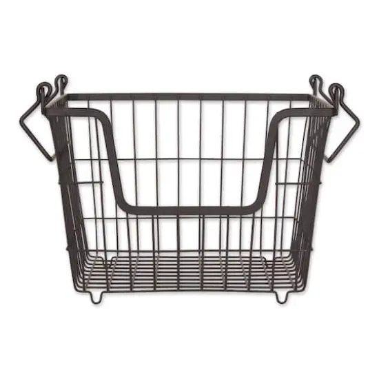 DII&reg; Medium Square Metal Basket Black {1}