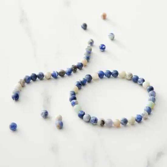 Blue Sodalite Round Beads, 6mm by Bead Landing&trade; {3}