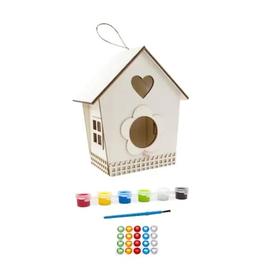 Wooden Birdhouse Craft Kit by Creatology&trade; {3}