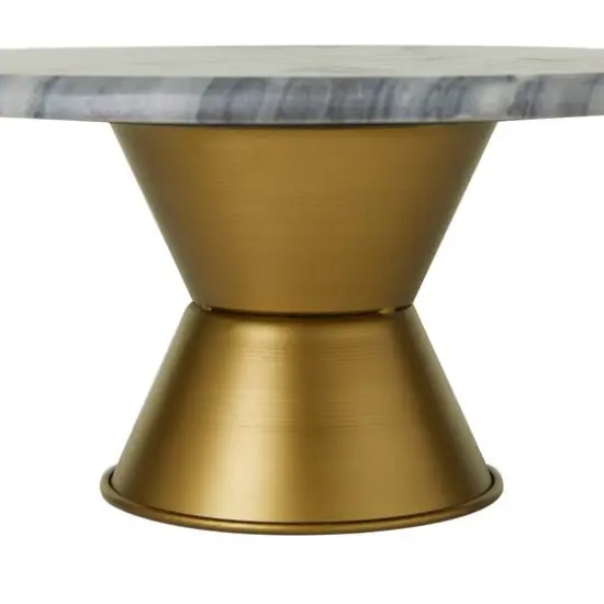 Grey Glam Cake Stand, 14" x 14" x 7" {5}