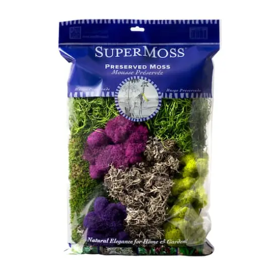SuperMoss&reg; Purple & Green Preserved Mixed Moss {1}