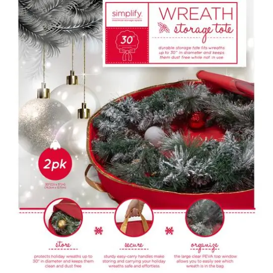 Simplify 30" Holiday Wreath Bag, 2ct. {9}