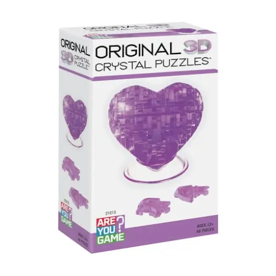 Original 3D Crystal Puzzle&trade; Purple Heart 46 Piece Puzzle {3}