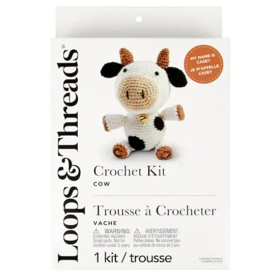 Intermediate Cow Amigurumi Crochet Kit by Loops & Threads&reg; {4}