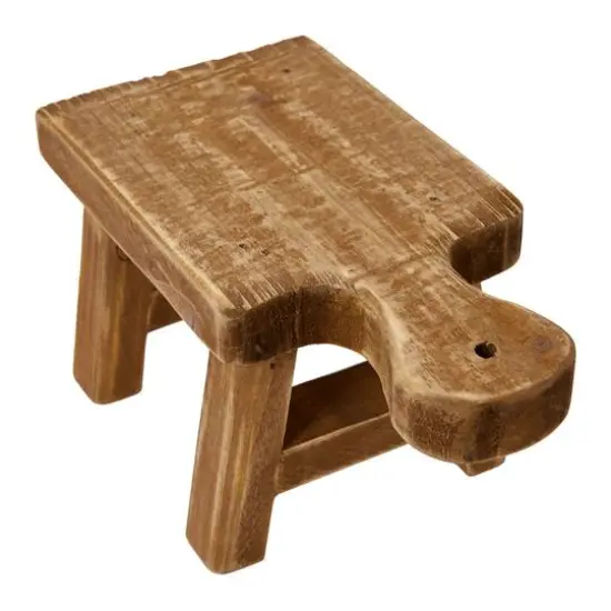 Hello Honey&reg; 9.5" Small Wood Pedestal with Handle {4}