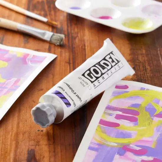 Golden&reg; 2oz. Heavy Body Acrylic Paint Ultramarine Violet {3}