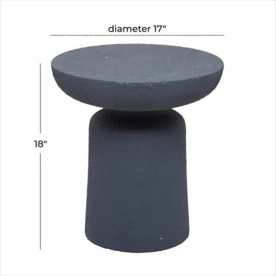 Blue Contemporary Garden Stool, 17" x 17" x 18" {7}