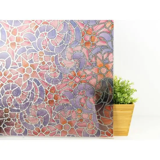 Fablon Reims Blue & Pink Window Film Set {1}