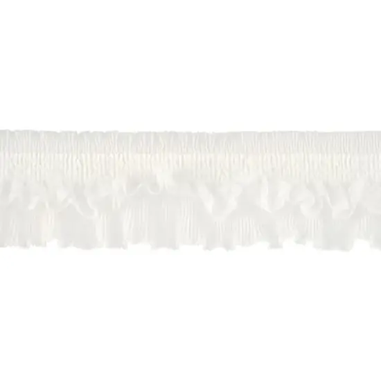 2.5" White Chiffon Pleated Trim by Celebrate It&reg; {3}