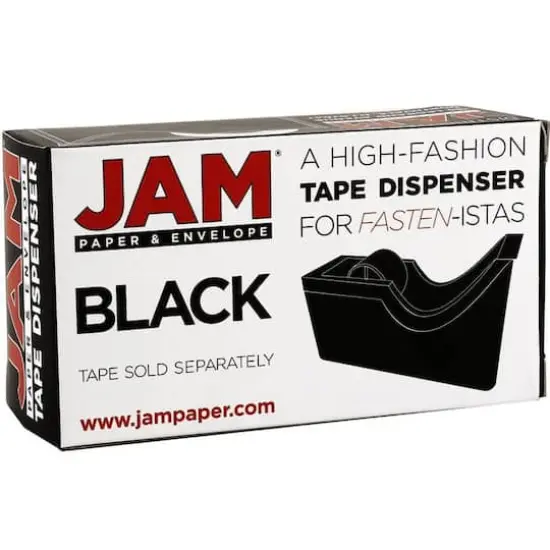 JAM Paper Stapler & Tape Dispenser Set Black {6}