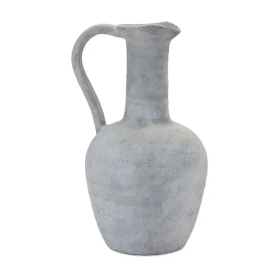 12" Gray Pitcher Vase {1}