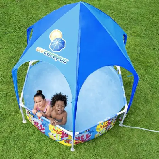 Steel Pro 6ft. UV Careful Splash-in-Shade Play Pool {6}