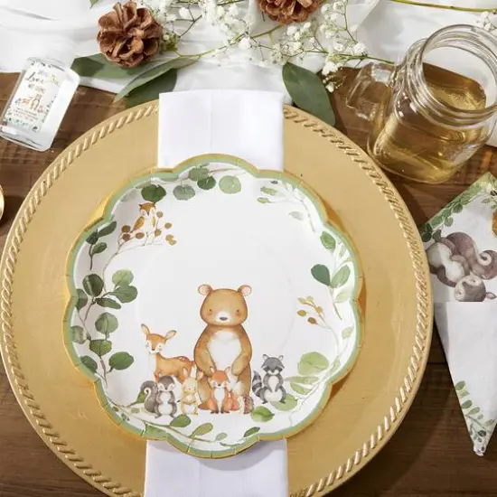 Kate Aspen&reg; 9" Woodland Baby Premium Paper Plates, 32ct. {5}