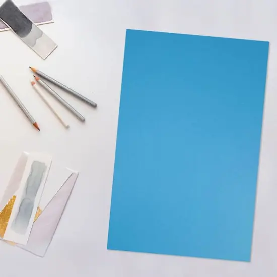 JAM Paper Bright 11" x 17" Tabloid Cardstock, 50 Sheets Blue {4}