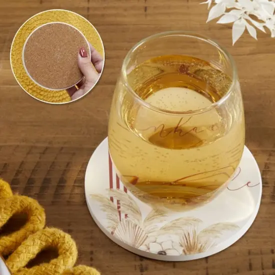 Kate Aspen&reg; Boho Ceramic Coasters with Holder, 6ct. {5}