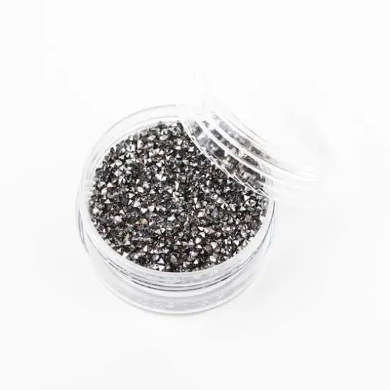 1.2mm Glass Micro Rhinestones by Bead Landing&trade;, 0.7oz. Hematite {4}