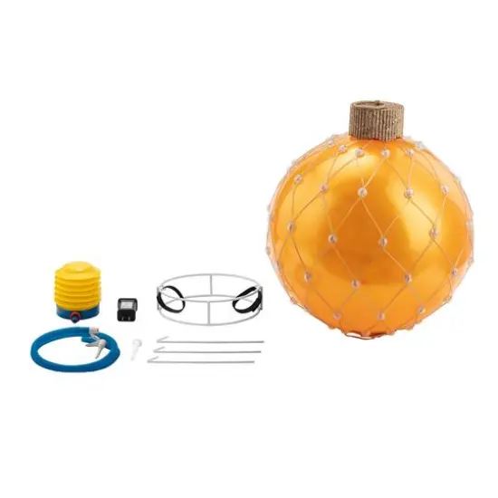 21" Gold Outdoor Lightshow Ornament {7}