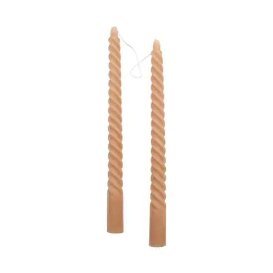 10" Twist Taper Candles, 2ct. by Ashland&reg; Tan {3}
